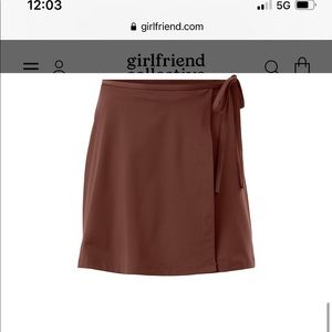 NEVER WORN Girlfriend Collective black weekend wrap skirt. SizeM Tags still on